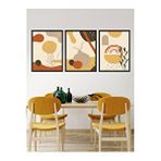 Vetro Design Sıcak Tonlar 40x50 cm Siyah Çerçeveli Tablo