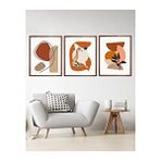 Vetro Design Zebra Çerçeveli 21x30 cm Ceviz Çerçeveli Tablo