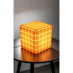 Vetro Studio Cam Mozaik Küp Aydınlatma 14x14 cm El Yapımı Modern Dekoratif Ambient Işık