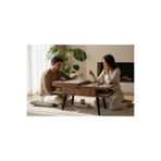 VETROWOOD Satranç, Tavla, Dama Oyun Masası 2 Çekmeceli Orta Sehpa 60x100 cm Ahşap Satranç Sehpası