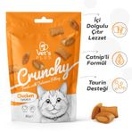 Vet's Plus Crunchy İçi Dolgulu Tavuklu Catnipli 60 gr Kedi Ödül Bisküvisi