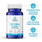 Vet's Plus Derma Care Kedi ve Köpek İçin Deri ve Tüy Yapısı Destekleyici 75'li Biyotin Tablet