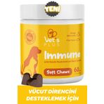 Vet's Plus Immune Kedi ve Köpekler İçin Bağışıklık Sistemi Destekleyici 60'lı Çiğnenebilir Tablet