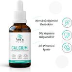 Vet's Plus Kedi ve Köpekler İçin Kemik ve Diş Yapısı Destekleyici 50 ml Calcium Damla