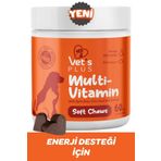 Vet's Plus Multi-Vitamin Kedi ve Köpekler İçin Spirulinalı Vitamin 60'lı Çiğnenebilir Tablet