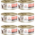Vet's Plus Optimal Nutrition Somon Balıklı Tahılsız 6x85 gr Kedi Konservesi
