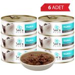 Vet's Plus Optimal Nutrition Ton Balıklı Tahılsız 6x85 gr Kedi Konservesi