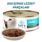 Vet's Plus Optimal Nutrition Ton Balıklı Tahılsız 85 gr Kedi Konservesi