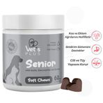 Vet's Plus Senior Yaşlı Kedi ve Köpekler İçin İnülin ve Glukozamin 60'lı Çiğnenebilir Tablet