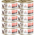 Vet's Plus Somon Balıklı Tahılsız Kedi Konservesi 85GR (10 Adet) Premium Mama Segmenti