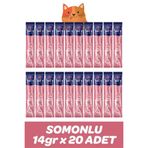 Vet's Plus Somonlu Sıvı 20x14 gr Kedi Ödül Maması