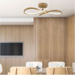 Vetto Eskitme 38 Watt Plafonyer 3 Renkli Ledli Modern Mutfak Banyo LED Salon Sarkıt Avize - Altın - Seçenek 1
