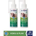 Veturel Kedi Ağız Kokusu Giderici Diş Eti Yarası Plak Tartar Önleyici Köpek Ağız Kokusu Günlük Sprey 2X100ML