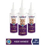 Veturel Kedi Yüz Temizleme Kulak Burun Ağız Çene Gözyaşı Lekesi Bakım Spreyi 3 x 100 ML
