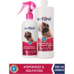 Veturel Pati Temizlik ve Koku Sprey 300x1000ml Parfümsüz Kedi Tüyü Temizleme Köpüksüz Bakım