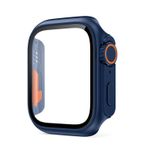 VeveXiao VenaneXiao Apple Watch Serisi 6 5 4 SE 44 mm Ekran Koruyucu Ultra ile Uyumlu, PC Kasa Temperli Cam Film Tampon Koruyucu Kapak iWatch 44 mm Serisi 6 5 4 SE için, Gece Mananisi, Vevexiao, Mavi (Midnight Blue)