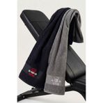 VEVİEN HOME GYM 50x100 Cm %100 Pamuklu 2'li Spor Havlusu SİYAH-AÇIK GRİ Fitness Gym Golf Boks Tenis Havlusu