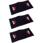 Vevien Home No Pain No Gain 30X100 cm %100 Pamuklu 3'lü Spor Havlusu Fitness Gym Golf Boks Tenis Havlusu - 30 x 100 cm - Siyah