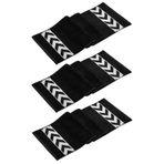 VEVİEN HOME Sergeant 30x100 Cm%100 Pamuk(450 GSM) Siyah 3'lü Spor Havlusu Fitness Gym Golf Boks Havlusu Siyah 30 x 100