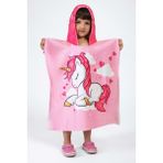 Vevien Home Unicorn Desen Çocuk Panço Plaj Havlusu 7-8 Yaş - Pembe - 7 - 8 Yaş
