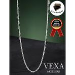 Vexa Aksesuar Ithal Ataç Zincir Kararmaz Çelik Kolye Unisex Altın & Gümüş Renk Minimal Şık Kolye - 60 cm