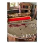 Vexa Aksesuar Lal Garnet Doğal Taş Tesbih – Ahşap Kutu Hediyeli - Sertifikalı Taş - Şans Bilekliği Hediyeli