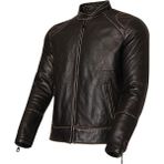VEXO Siyah Vintage Deri Mont M Beden Aşınma Direnci ile Motosiklet Kullanımına Uygun