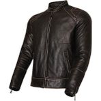 Vexo Siyah Vintage Deri Motosiklet Mont XL Üstün Koruma ve Şıklık İçin Tasarlandı