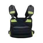 Vexo V110 Motosiklet Kurye Göğüs Çantası Siyah - Neon Yeşil