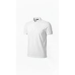 Vexor Erkek Pike Kumaş Düğmeli Yaka Regular Fit Günlük Kısa Kol Tişört T-Shirt - Beyaz