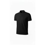 Vexor Erkek Pike Kumaş Düğmeli Yaka Regular Fit Günlük Kısa Kol Tişört T-Shirt - Siyah