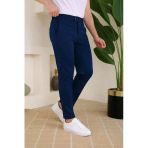 Vexor Erkek Slim Fit Likralı Bilek Boy Dilli Kumaş Pantolon
