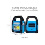 Vexor Güneş Enerjili Işıldak ve Powerbank Özellikli Kamp Lambası