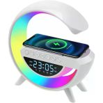 Vexor Kablosuz Şarjlı Hoparlör Speaker G Kasa Rgb Işıklı Saat Fm Radıo Alarm Bt Usb Tf Aux