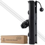 VEXPLO Bisiklet, Balıkçı Sandalyeleri, Araba, Scooter, Motosiklet, ATV ve Plaj Arabası için Ayarlanabilir Direğe Monte Olta Tutacağı, Montaj Kelepçeli Olta Tutucu Rafı (4,1 cm İç Çap)