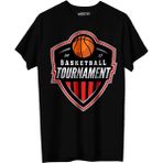 Vexshirt Erkek Basketbol Temalı Regular Tişört - 2XL - Siyah