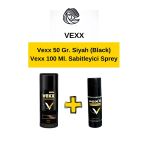 vexx maestro Vexx 50 Gr. Siyah ( Black) Saç Tozu Topik 100 Ml. Sabitleyici Sprey