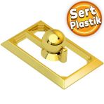 Veyron Küre Kulp Mobilya Çekmece Dolap Kapak Kulpu Kulbu Plastik Gold