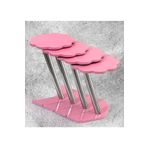 Veys Sehpa 4 Lü Papatya Zigon Sehpa - Pembe