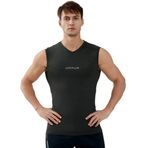 vf VFIT Erkekler için kompresyon tişörtü, kolsuz, spor, fitness, Gri, siyah., XXL