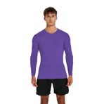 vf VFIT Uzun kollu kompresyon tişörtü, erkekler için, spor, fitness stüdyosu, fitness, koşu, nefes alır, hızlı kurur, termal elastik kumaş, sıkı oturan, Mor, XL