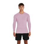 vf VFIT Uzun kollu kompresyon tişörtü, erkekler için, spor, fitness stüdyosu, fitness, koşu, nefes alır, hızlı kurur, termal elastik kumaş, sıkı oturan, Pembe., S
