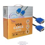 VGA Kablo 15 Pin 3+6 Erkek/erkek 10M Kutulu