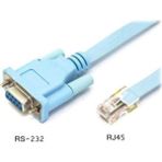 VGA kablo Cisco Uyumlu Konsol Kablosu – RS232 Db9 Dişi – RJ45 Erkek – 1.8m Rollover Seri Kablo - Mavi