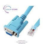 Vga Kablo Cisco Uyumlu Konsol Kablosu Rs232 Db9 Dişi Rj45 Erkek 1.8m Rollover Seri Kablo