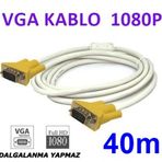 VGA Kablo Full HD Projeksiyon LCD Monitör Görüntü Kablosu 40mt