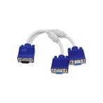 Vga Splitter Uyumlu Kablosu Vga Y Kablosu 1 Erkek - 2 Dişi Vga Dönüştürücü Vga Ekran Çoğaltma