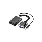 Vga To Hdmı Full Hd 1080P/60Hz Dönüştürücü Kablo 50 Cm Görüntü Ve Ses Çevirici + Audio Aux Ses Kablo