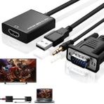 VGA TO HDMI SESLİ ÇEVİRİCİ DÖNÜŞTÜRÜCÜ KABLO
