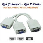 VGA Y Kablo VGA Kablo Çoğaltıcı Çoklayıcı Splitter Hub